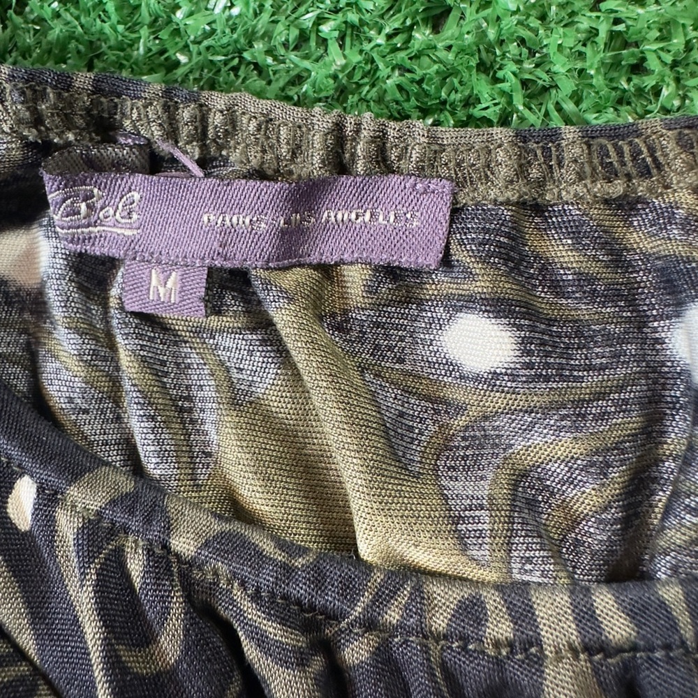 Hale Bob Chic Y2K Black, Army Greenish Brown and Purple Sleeveless Top - Picture 3 of 7